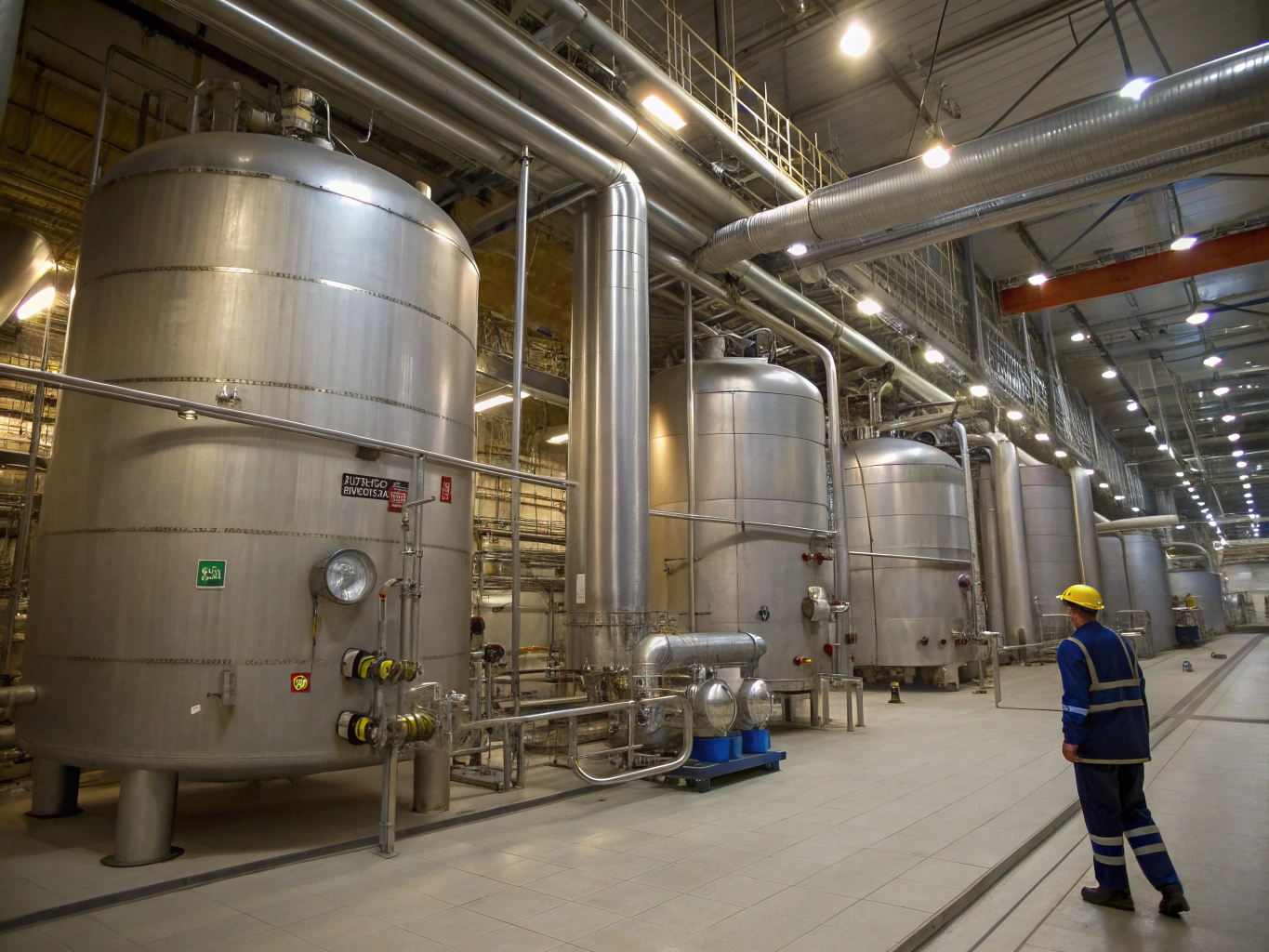Modern processing facility and manufacturing plant structure